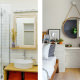 Детали интерьера современной ванной комнаты и спальни, фотосъёмка квартиры для объявления аренды на порталах недвижимости
